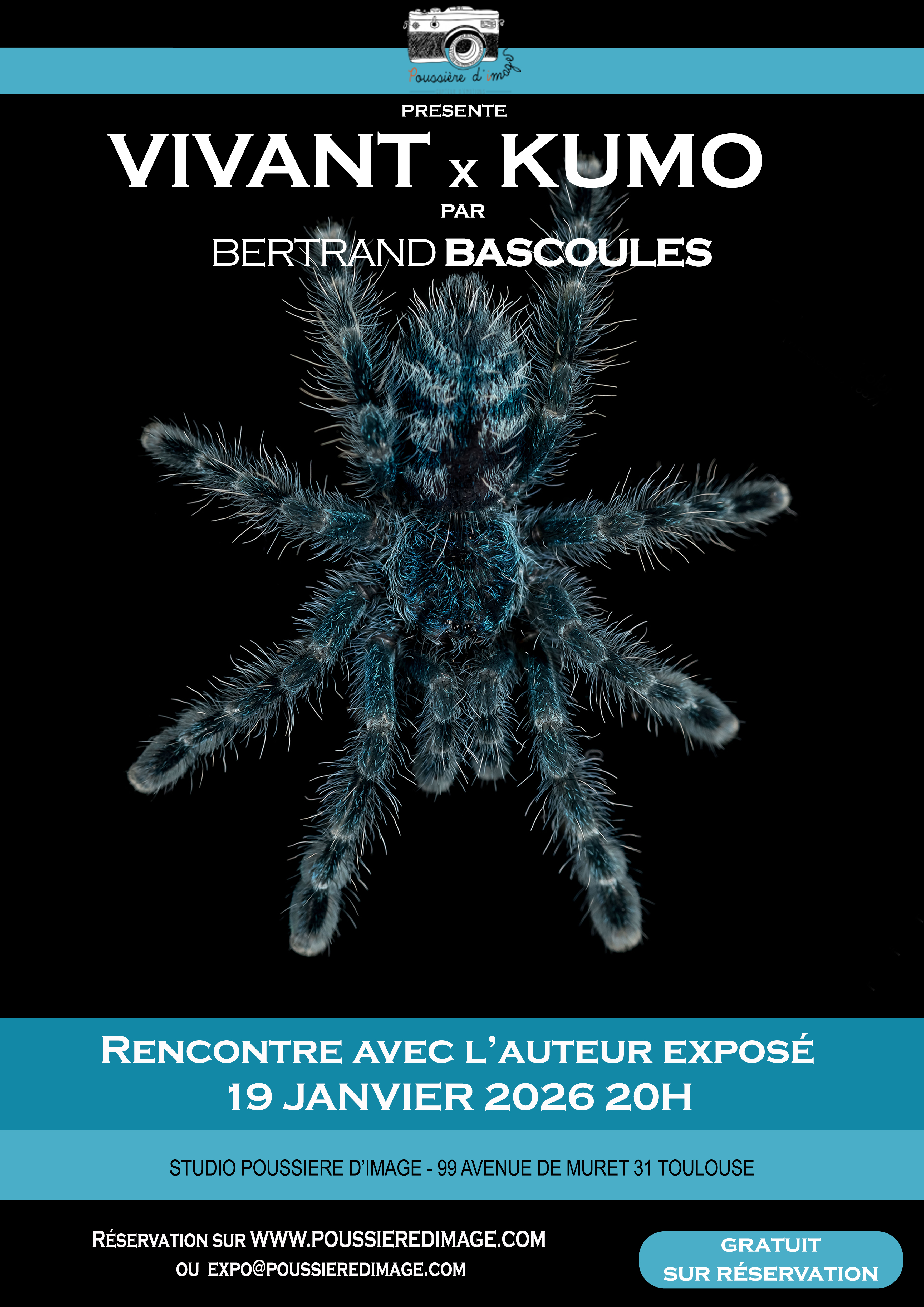 Rencontre avec l'Auteur exposé en janvier 2026 Bertrand BASCOULES