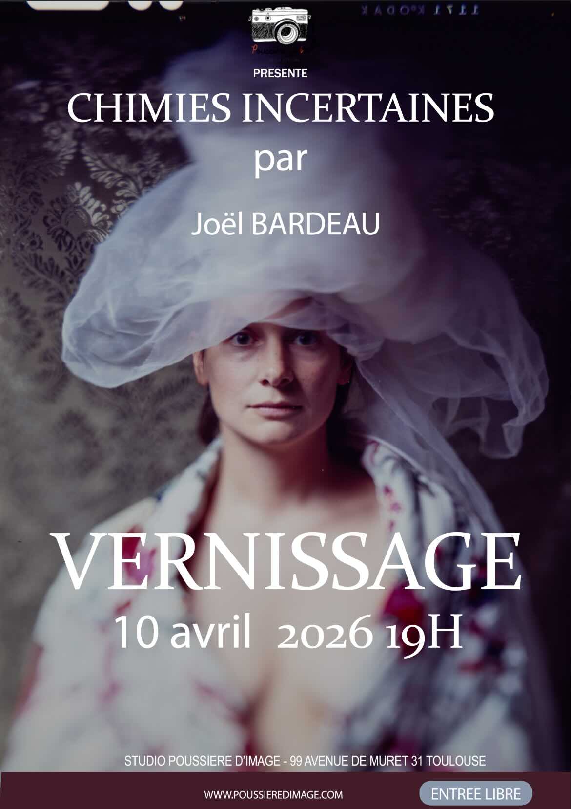 VERNISSAGE "Chimies incertaines" par Joël BARDEAU LE 10 avril 19h