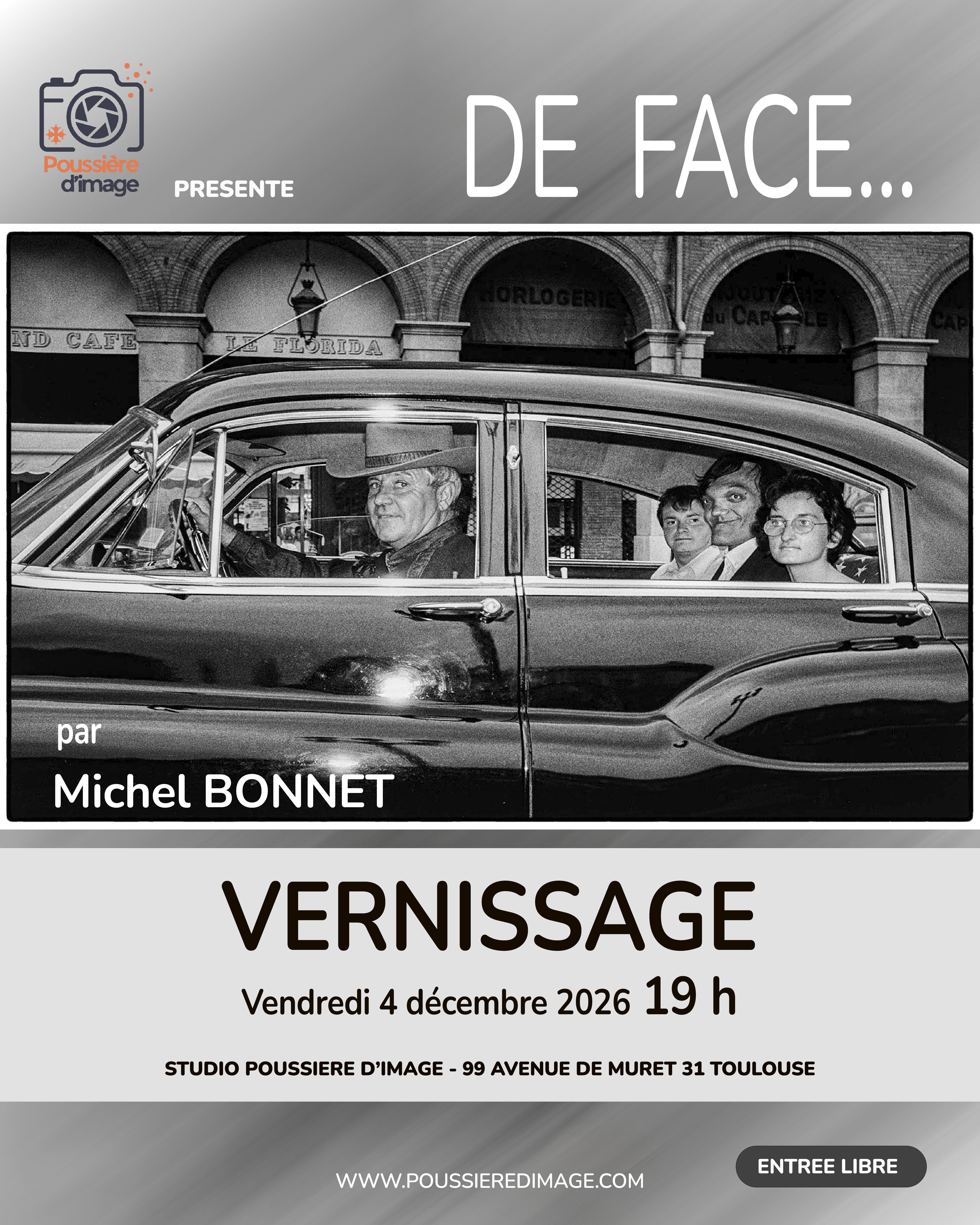 VERNISSAGE "DE FACE..." par Michel BONNET
